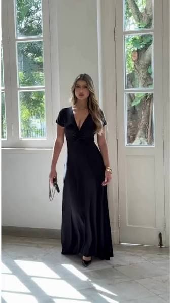 Vestido Longo Preto